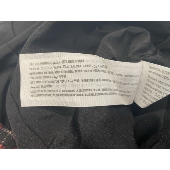 Hollister Mini Skirt Womens Large Plaid Wool Blend Ultra High Rise Academia Y2K - Picture 4 of 9